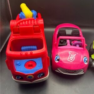 Three Little People Vehicles: Barbie, Firetruck And Tractor Tested/Works